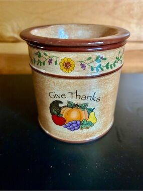 Give Thanks Harvest Ceramic Wax Melter  Vessel